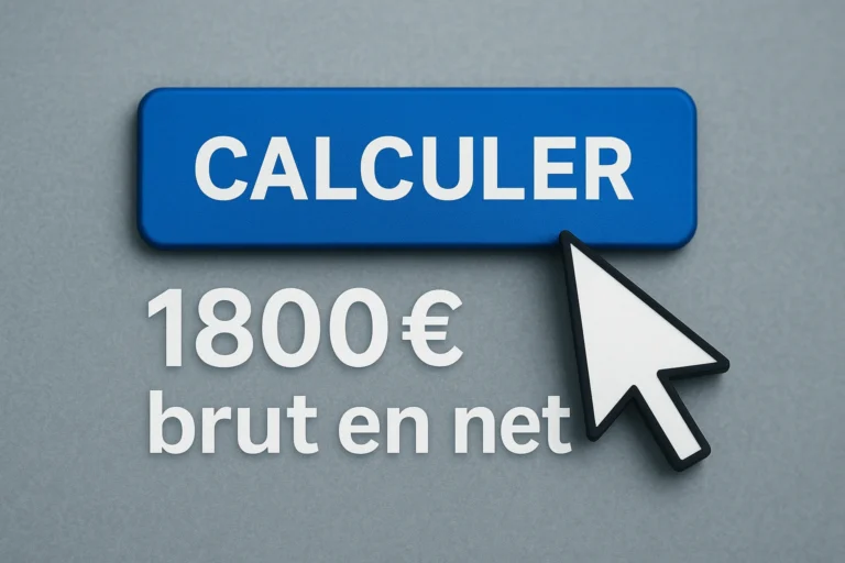 Calculer 1800 brut en net