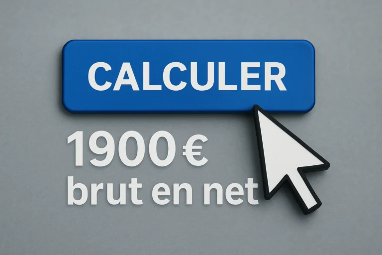 Calculer 1900 brut en net