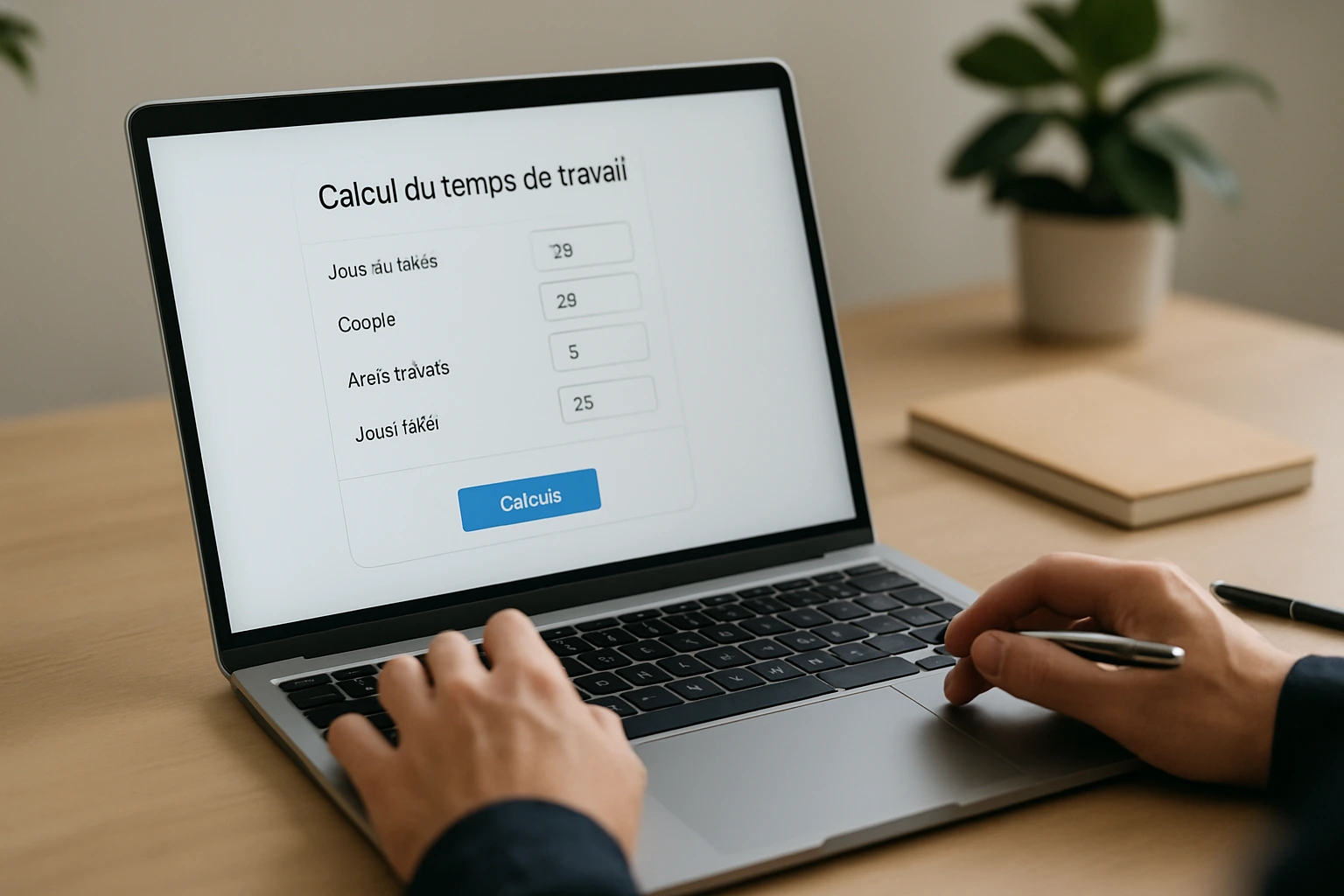 Calculatrice Mauricette en ligne pour calculer le temps de travail