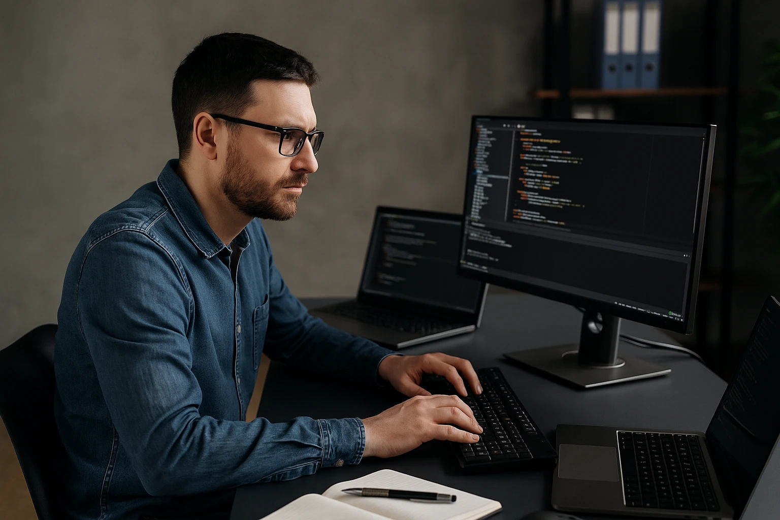 un élève en formation cybersécurité chez Nexa