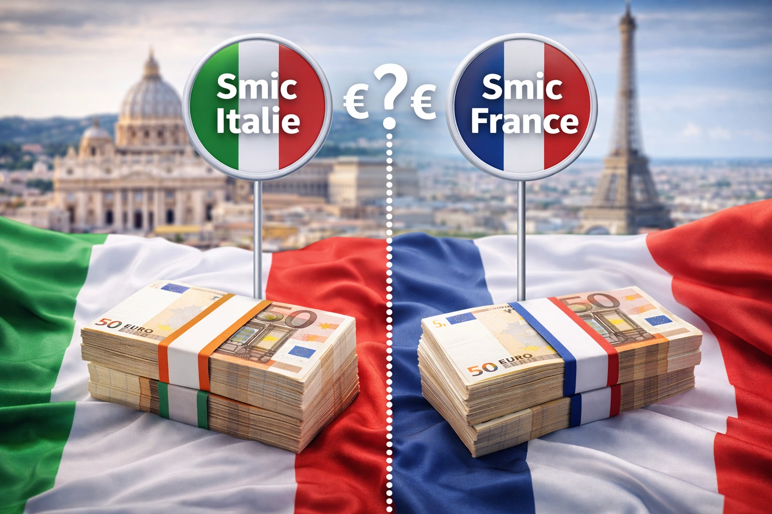 Smic en Italie différences avec la France