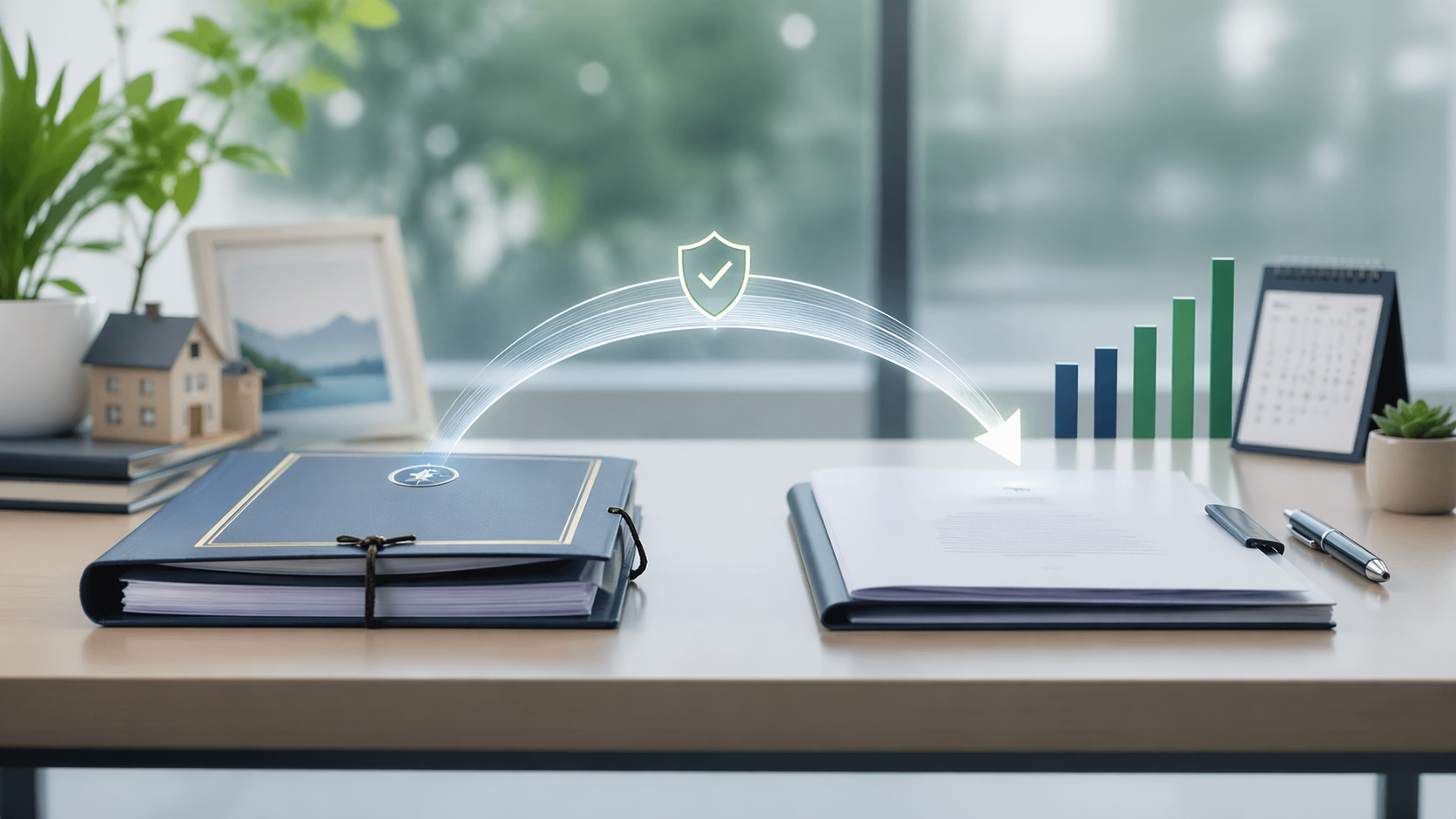 Illustration d’un transfert d’assurance vie entre un ancien et un nouveau contrat, avec conservation de l’antériorité fiscale.